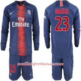Maillot/Tenue Paris Saint Germain Draxler 23 Enfant Domicile 2018/2019 Manche Longue